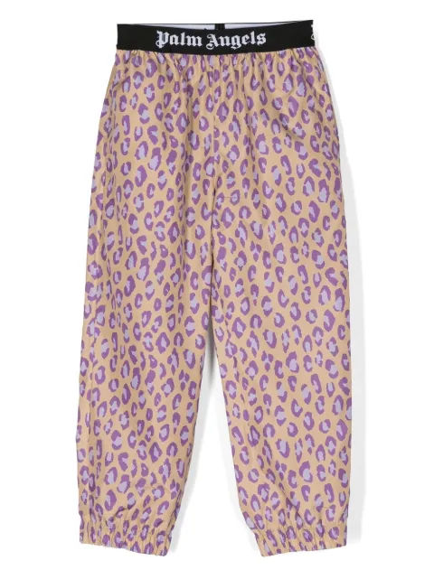 Palm Angels Kids joggingbukser med leopardtryk og lige ben