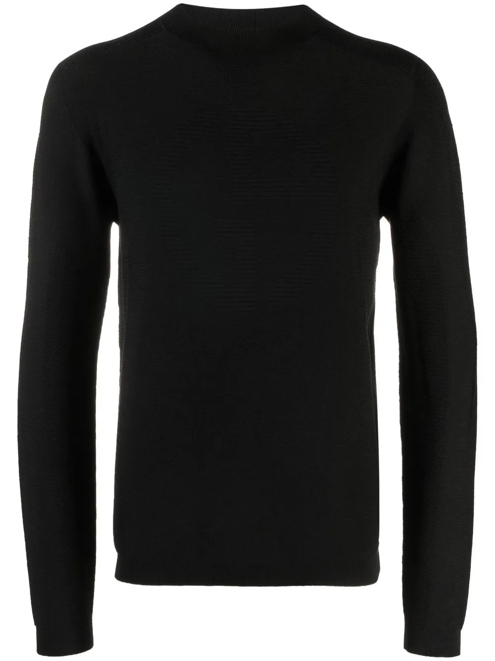 

Giorgio Armani intarsia-logo knitted jumper - Black