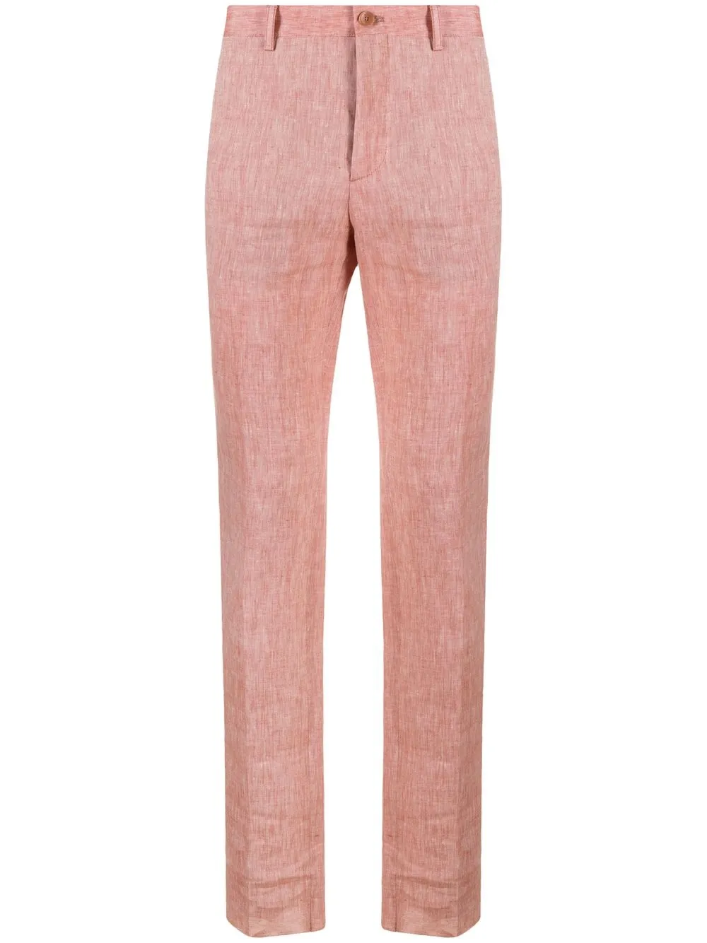 

ETRO flat-front straight-leg trousers - Red
