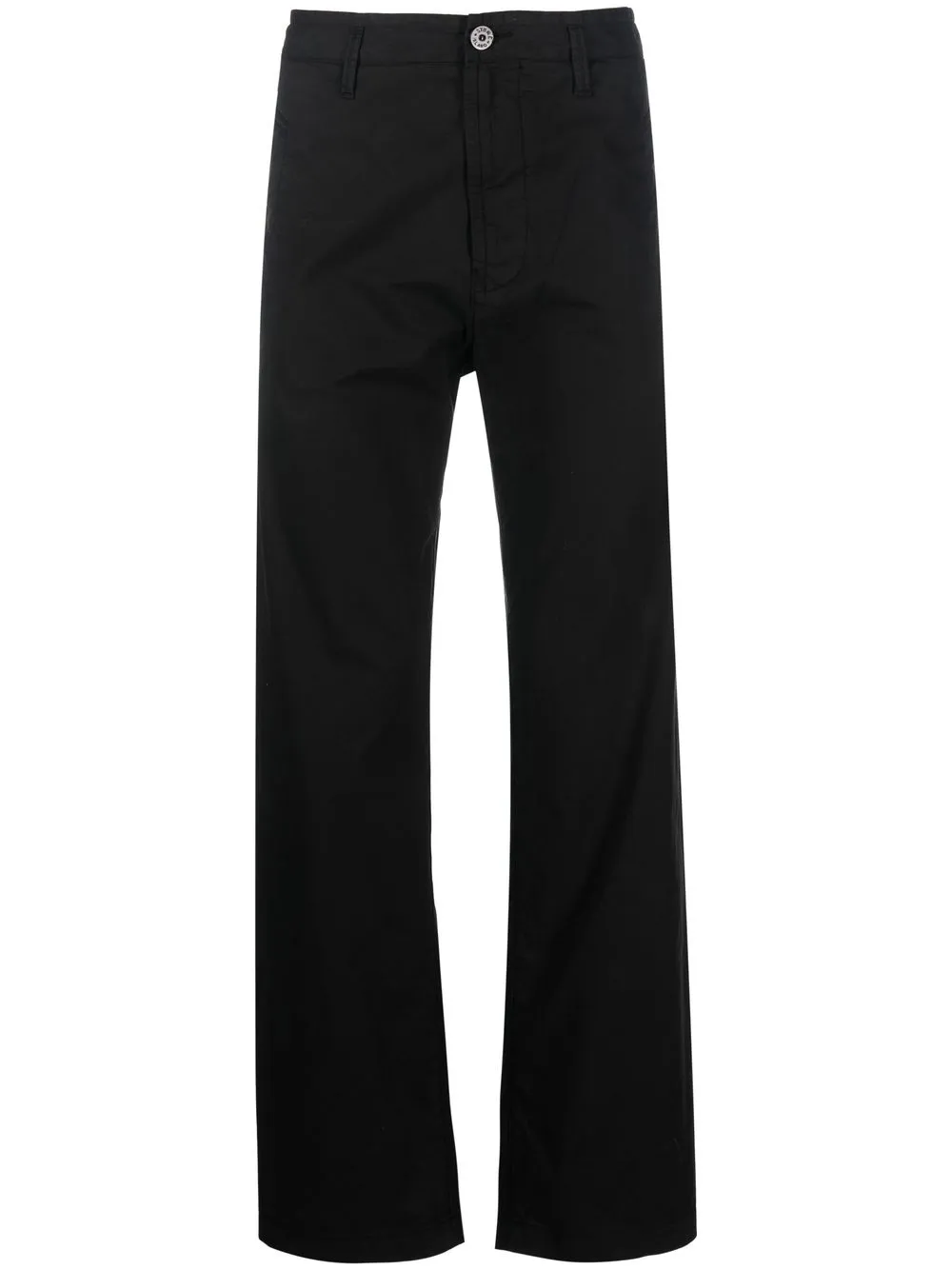 STONE ISLAND COMPASS-MOTIF STRAIGHT-LEG TROUSERS