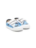 Pèpè zebra-print touch-strap trainers - Blue