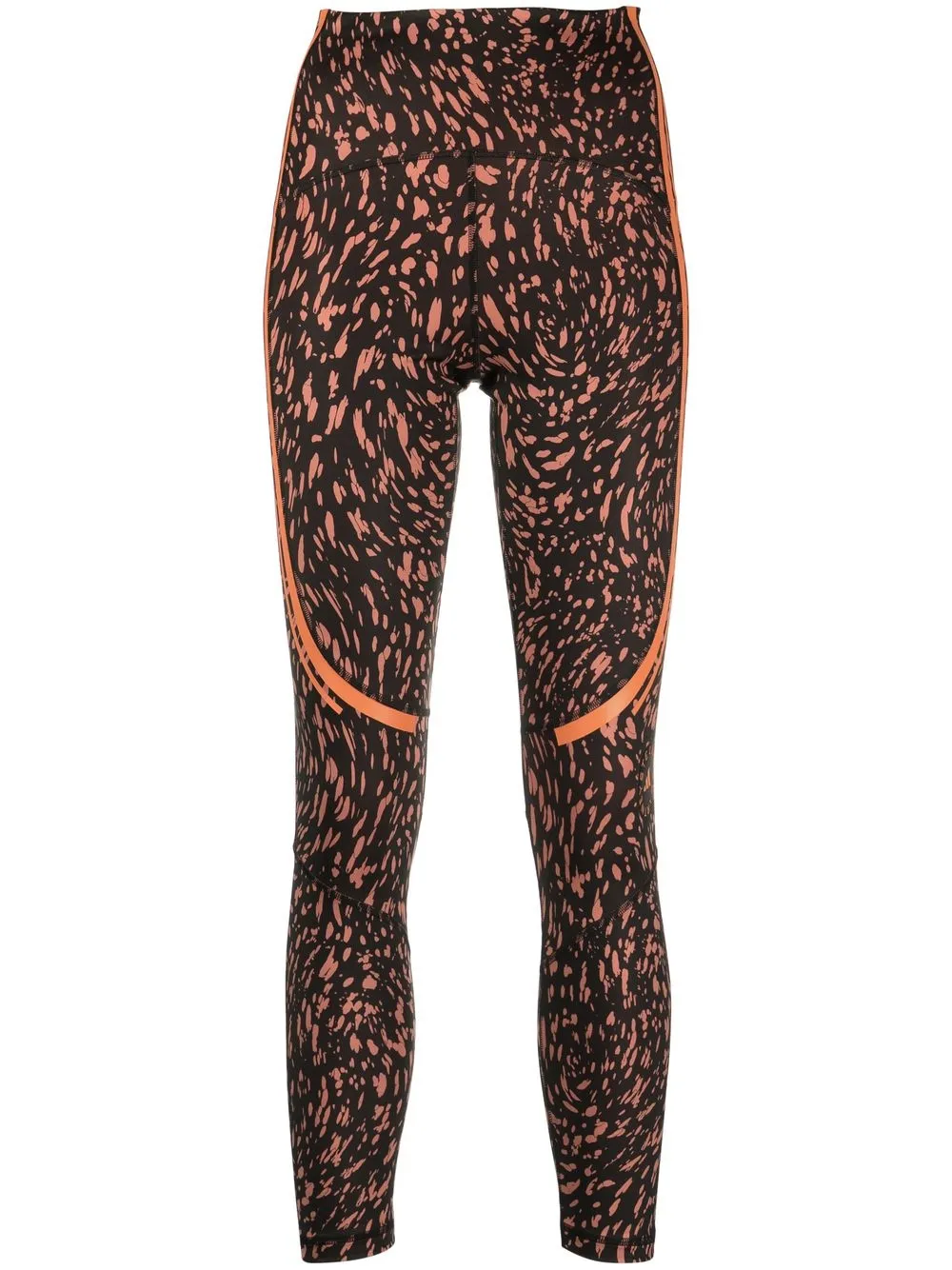 adidas by stella mccartney legging court à taille haute - noir