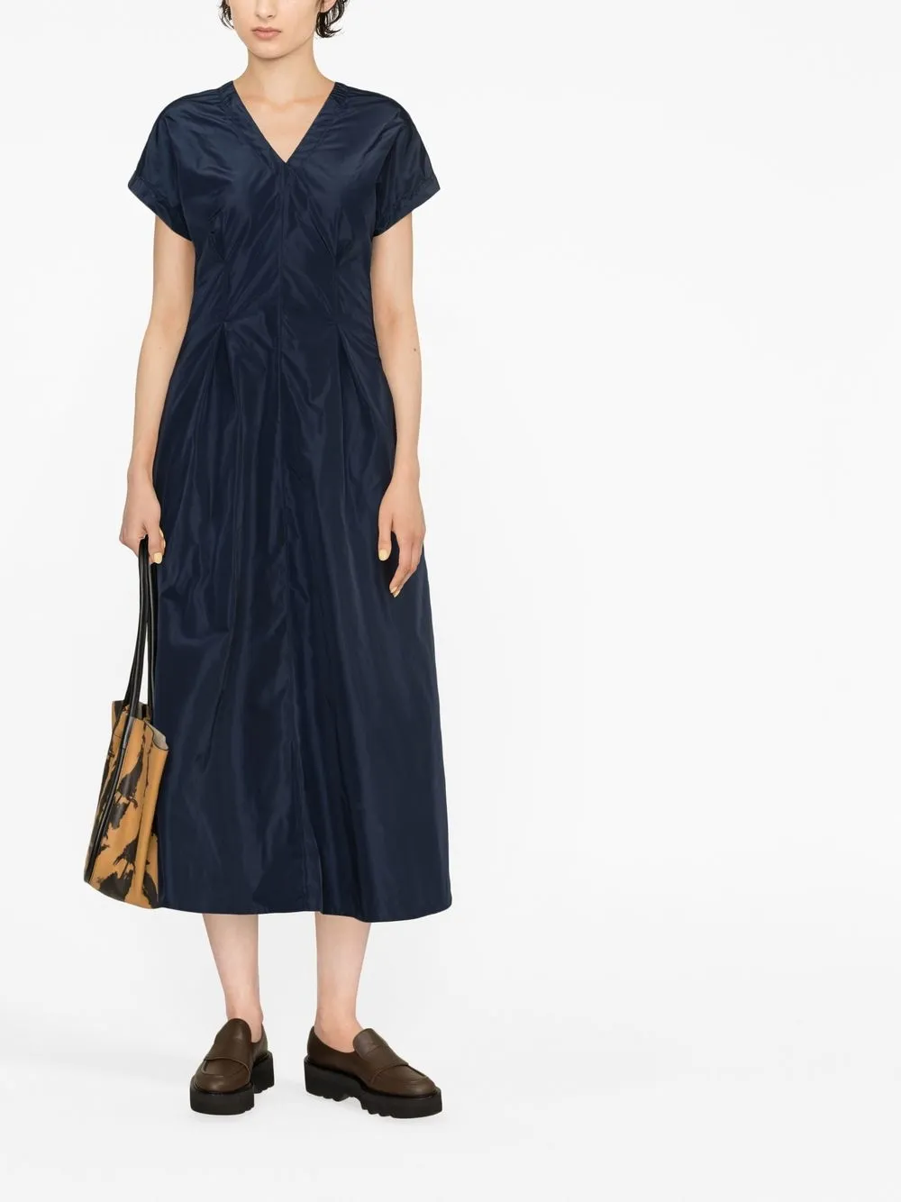 ASPESI Jurk met korte mouwen - Blauw