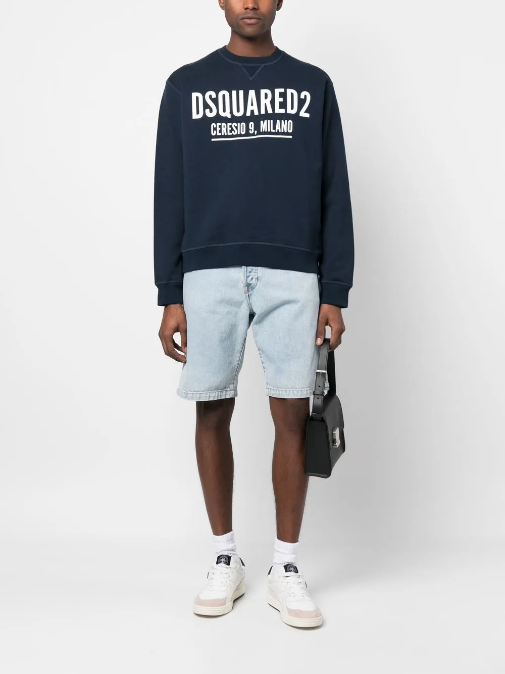 Dsquared2 Sweater met logoprint - Blauw