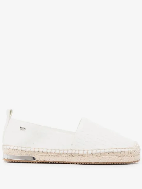 DKNY logo-plaque slip-on espadrilles