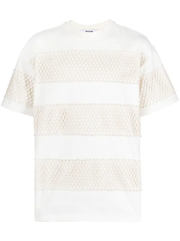 white mesh mens shirt