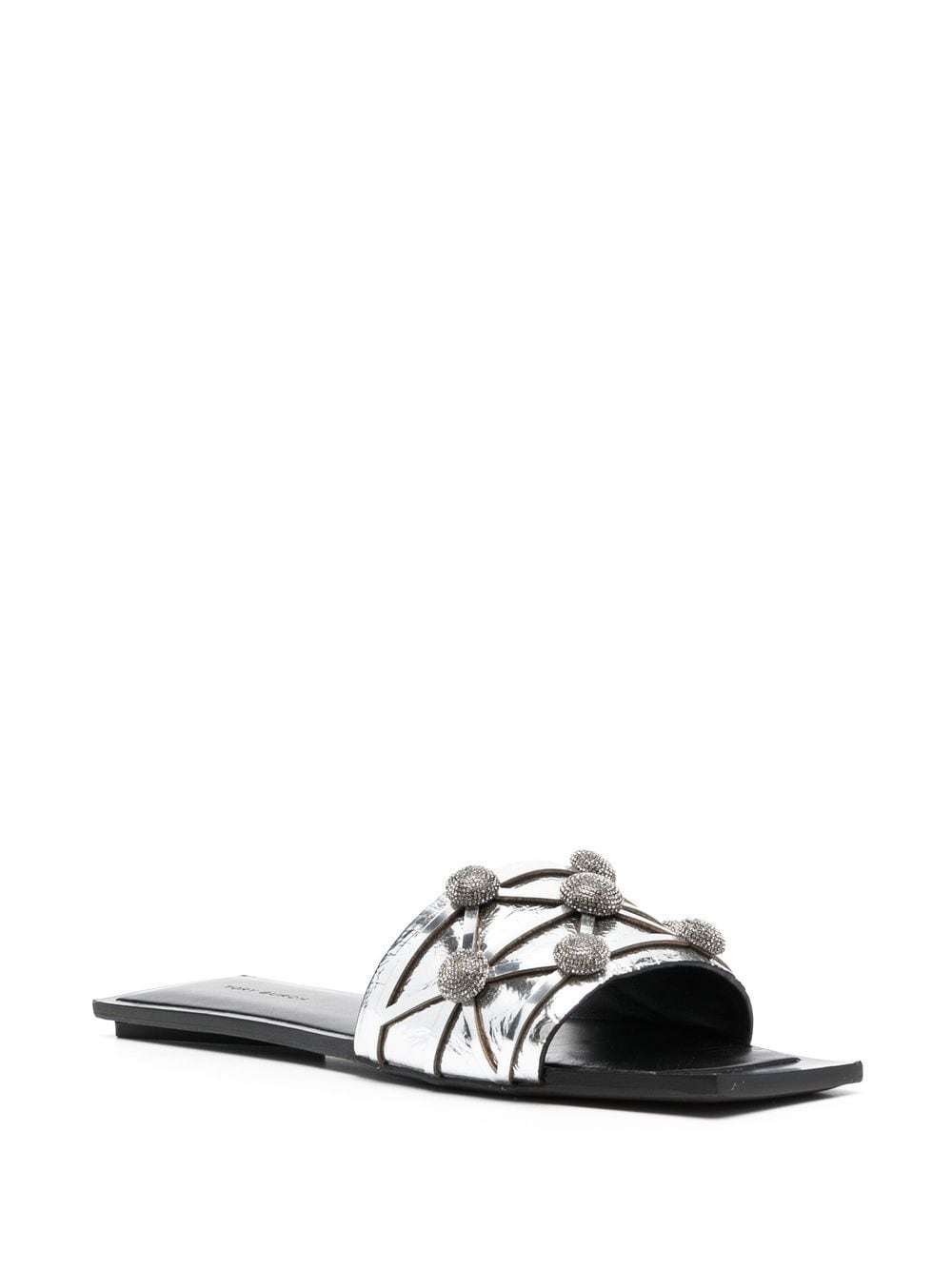 Tory Burch rhinestone-embellishment Flat Sandals - Farfetch