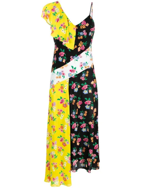 MSGM floral-print asymmetric dress