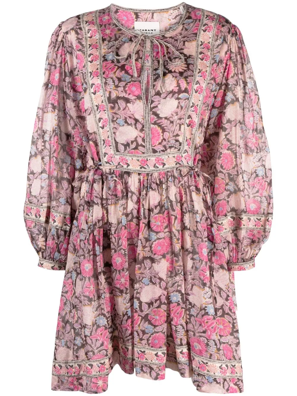 

Isabel Marant Étoile Gilinesia floral-print minidress - Pink