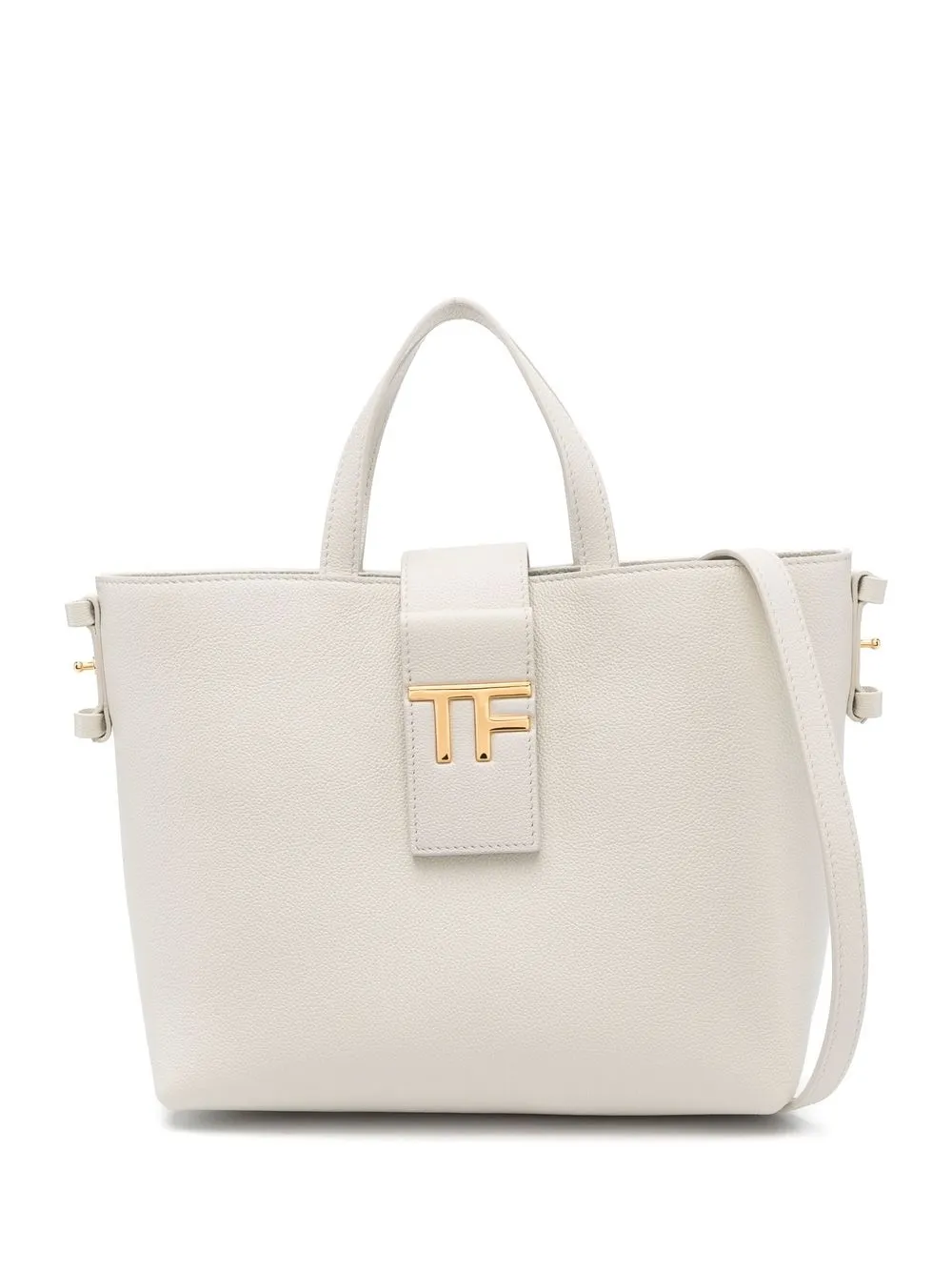 

TOM FORD tote con placa del logo - Blanco