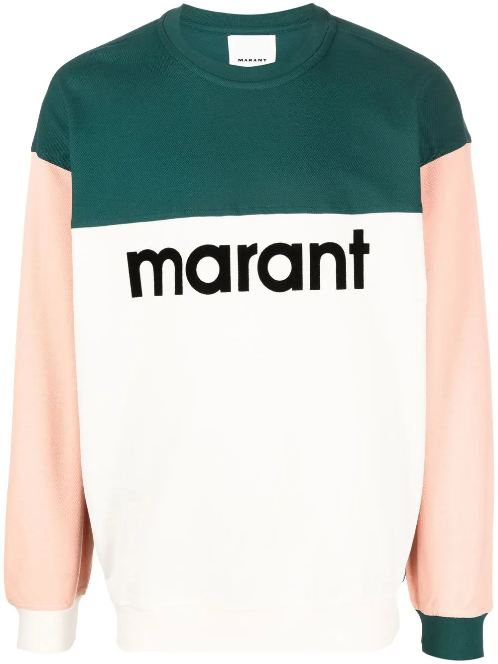 

Isabel Marant Aftone colour-block sweatshirt - Neutrals