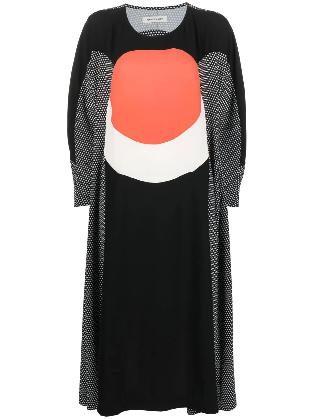 

Henrik Vibskov colour-block cut-out dress - Black