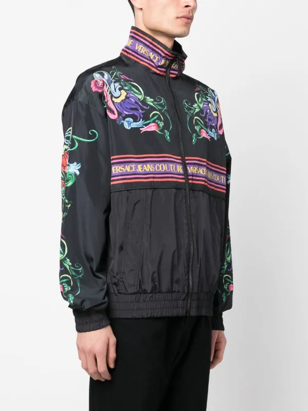 Versace Jeans Couture Floral Graphic Print Jacket - Farfetch