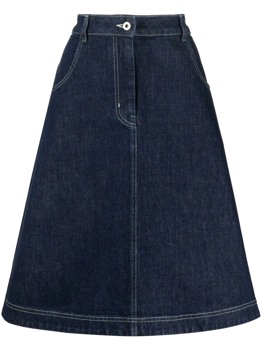 KENZO FLARED DENIM SKIRT