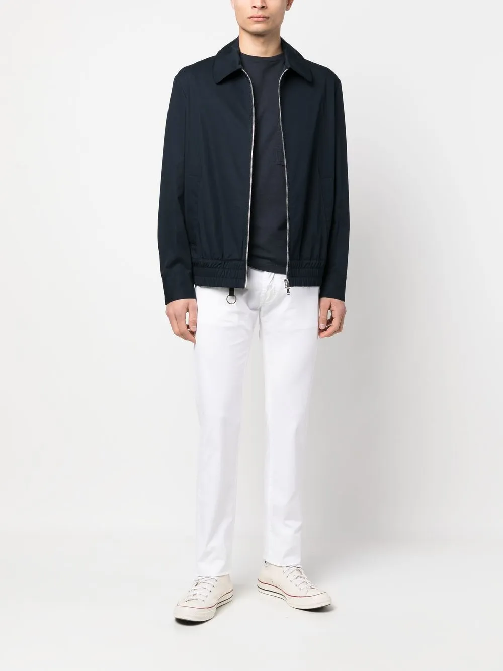 Incotex Broek met sleutelhanger - Wit