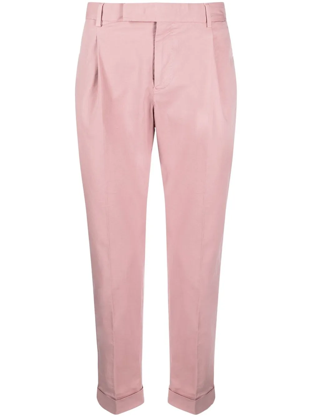 

PT Torino cropped tapered-leg trousers - Pink