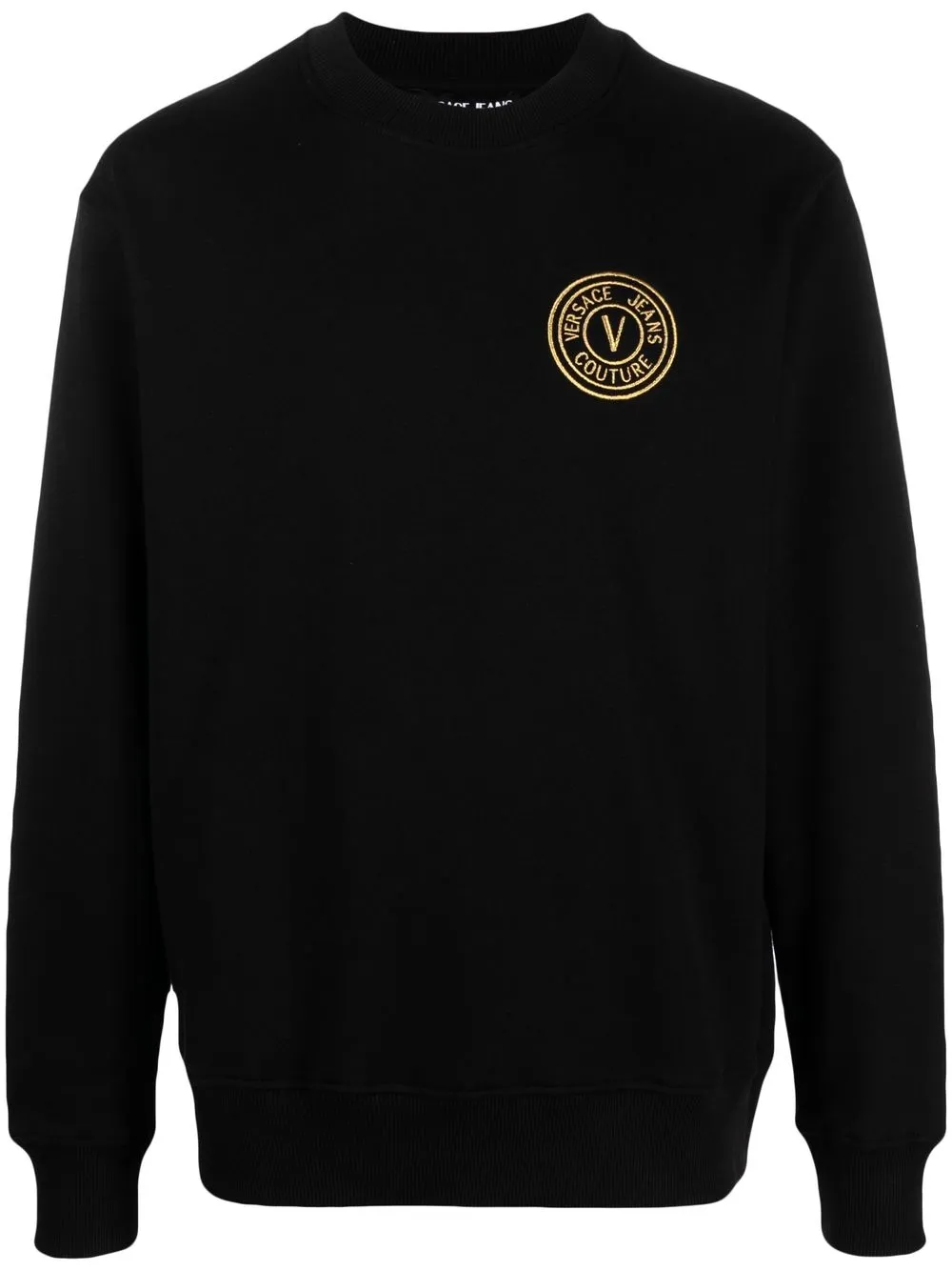 

Versace Jeans Couture logo-embroidered long-sleeve sweatshirt - Black