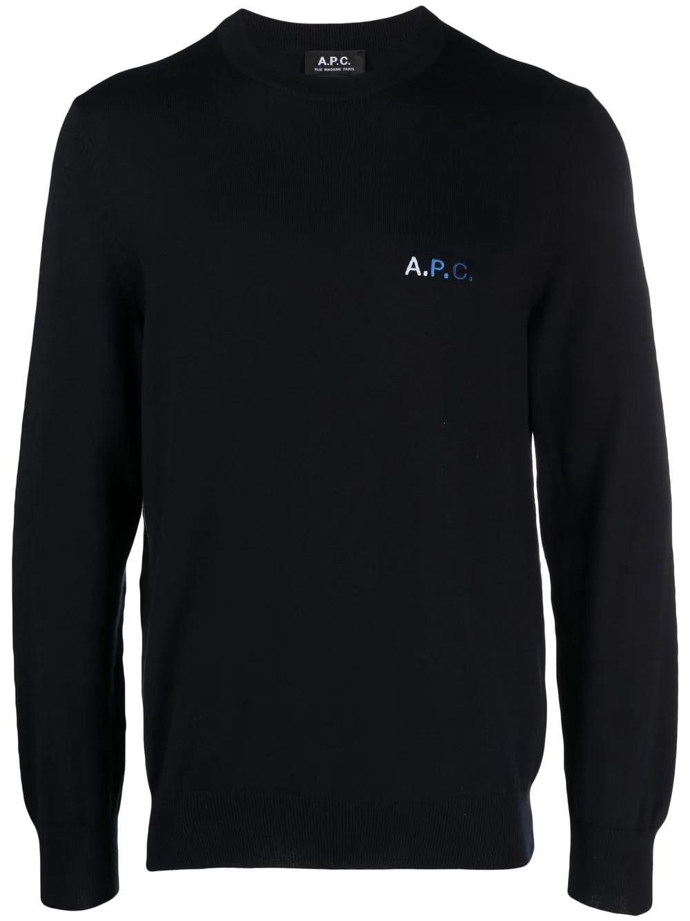 

A.P.C. sudadera con logo bordado - Azul