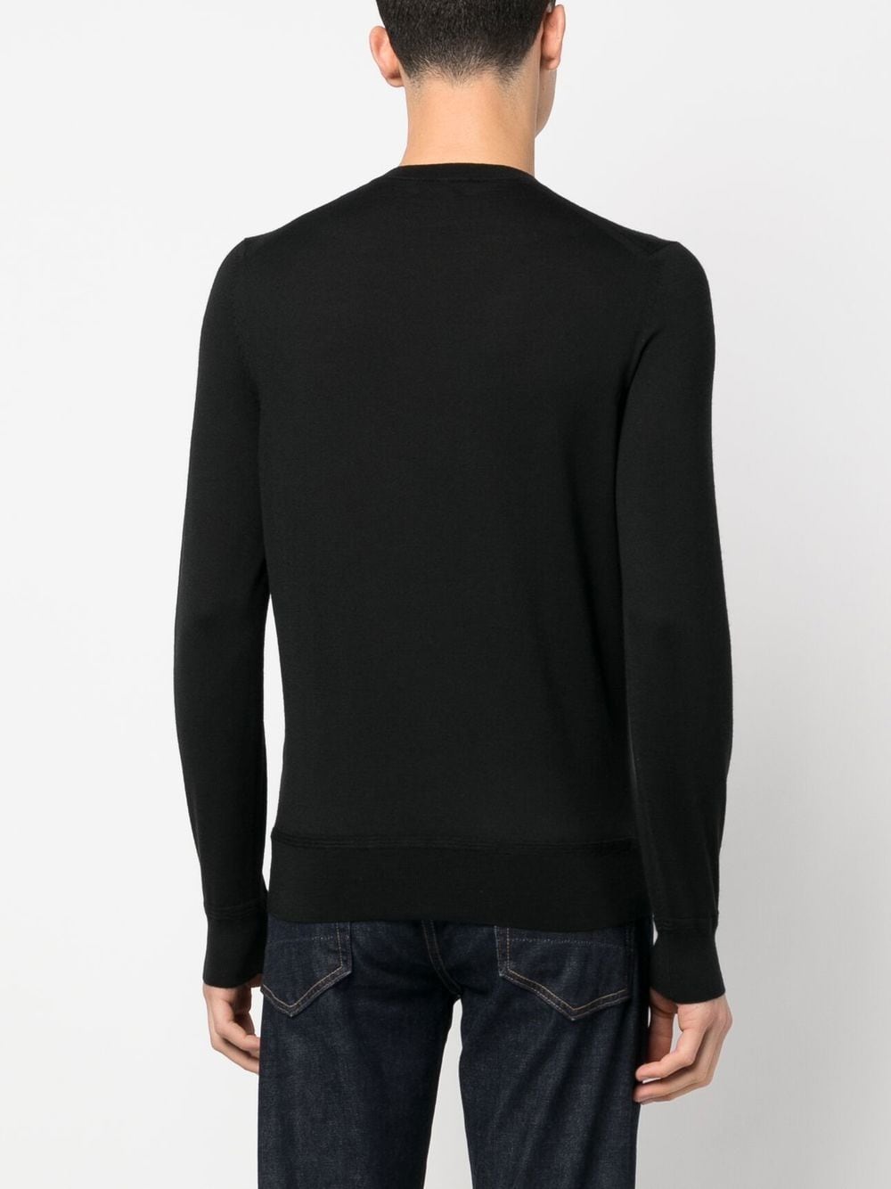 Shop Tom Ford Cashmere-silk Blend Jumper In Schwarz