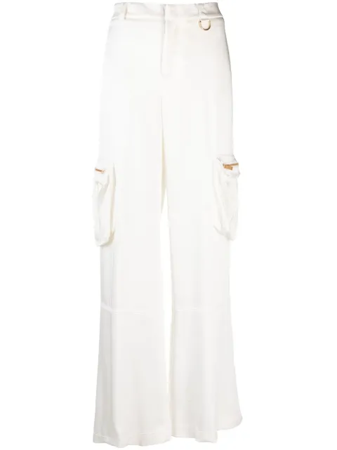 Blumarine wide-leg cargo trousers