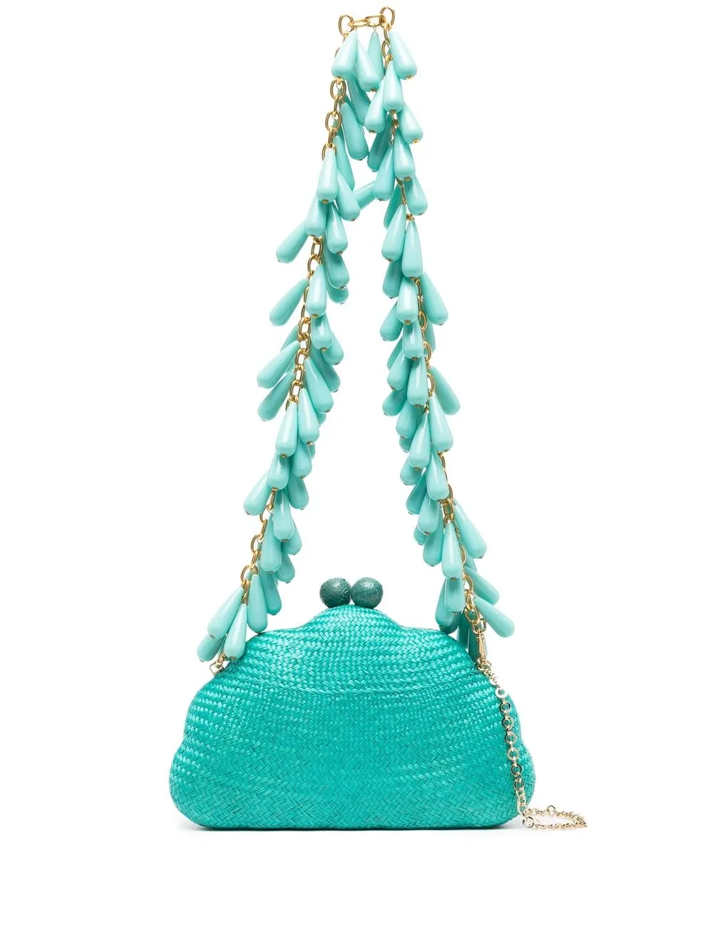 

SERPUI woven bead-chain shoulder bag - Green