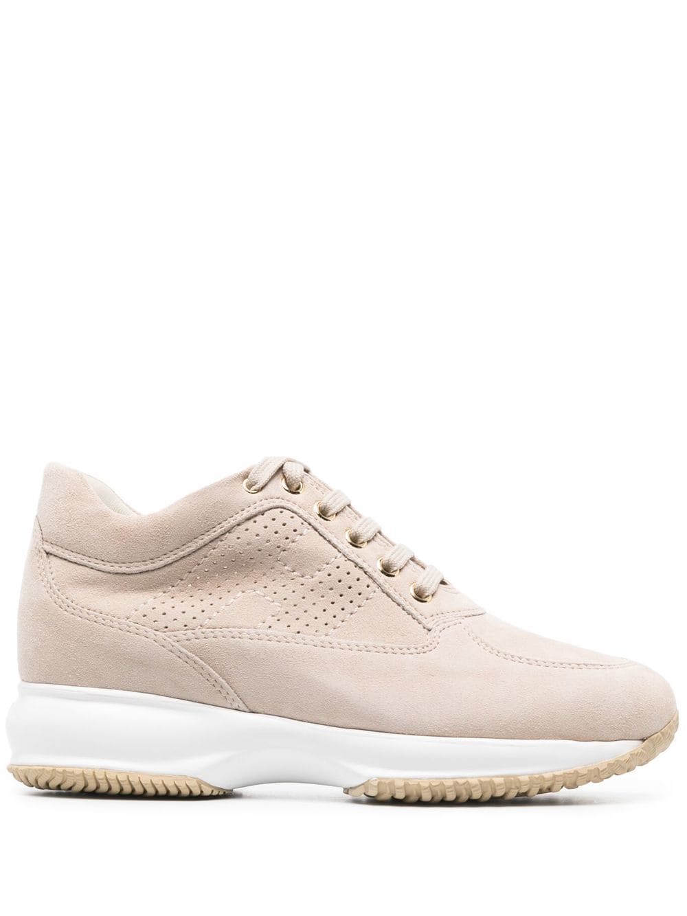 Image 1 of Hogan suede lace-up sneakers