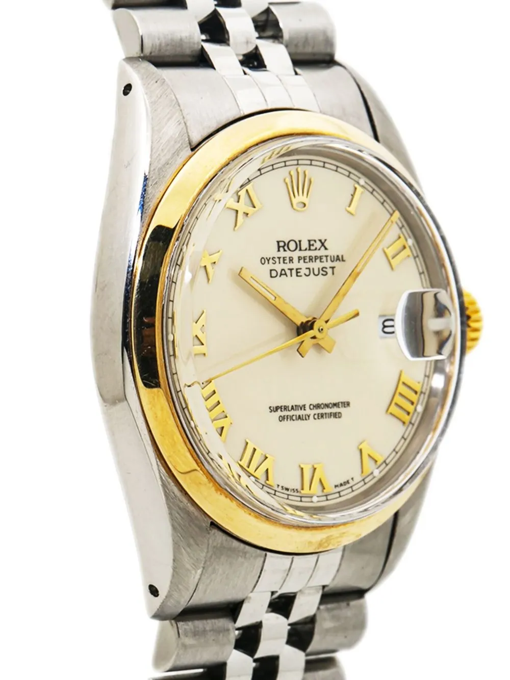 Pre-owned Rolex  Datejust 36mm In Neutrals