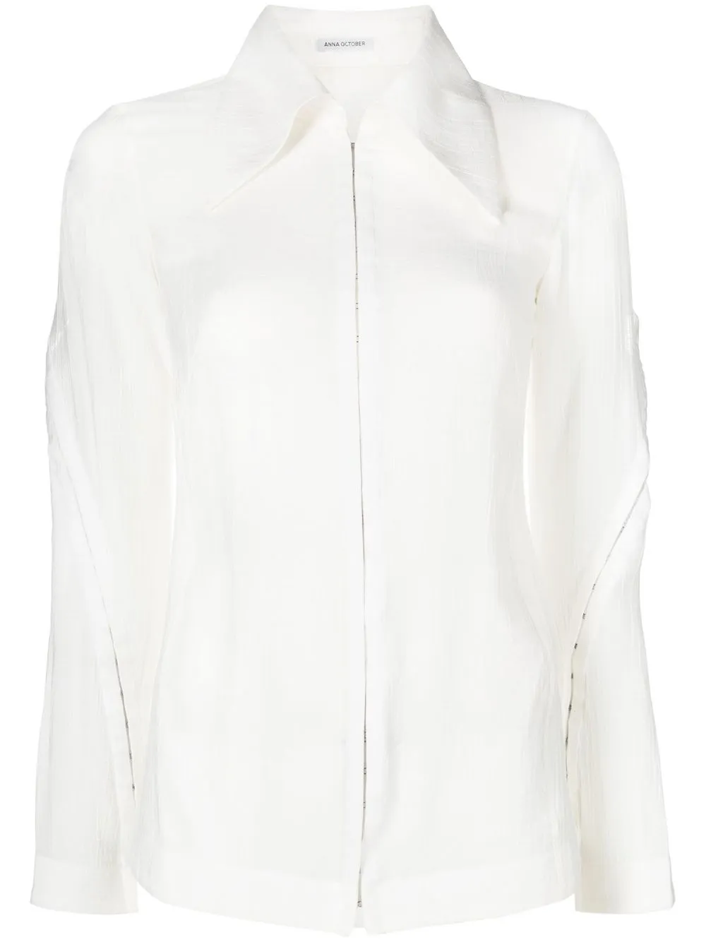 

Anna October hook and eye detail shirt - White