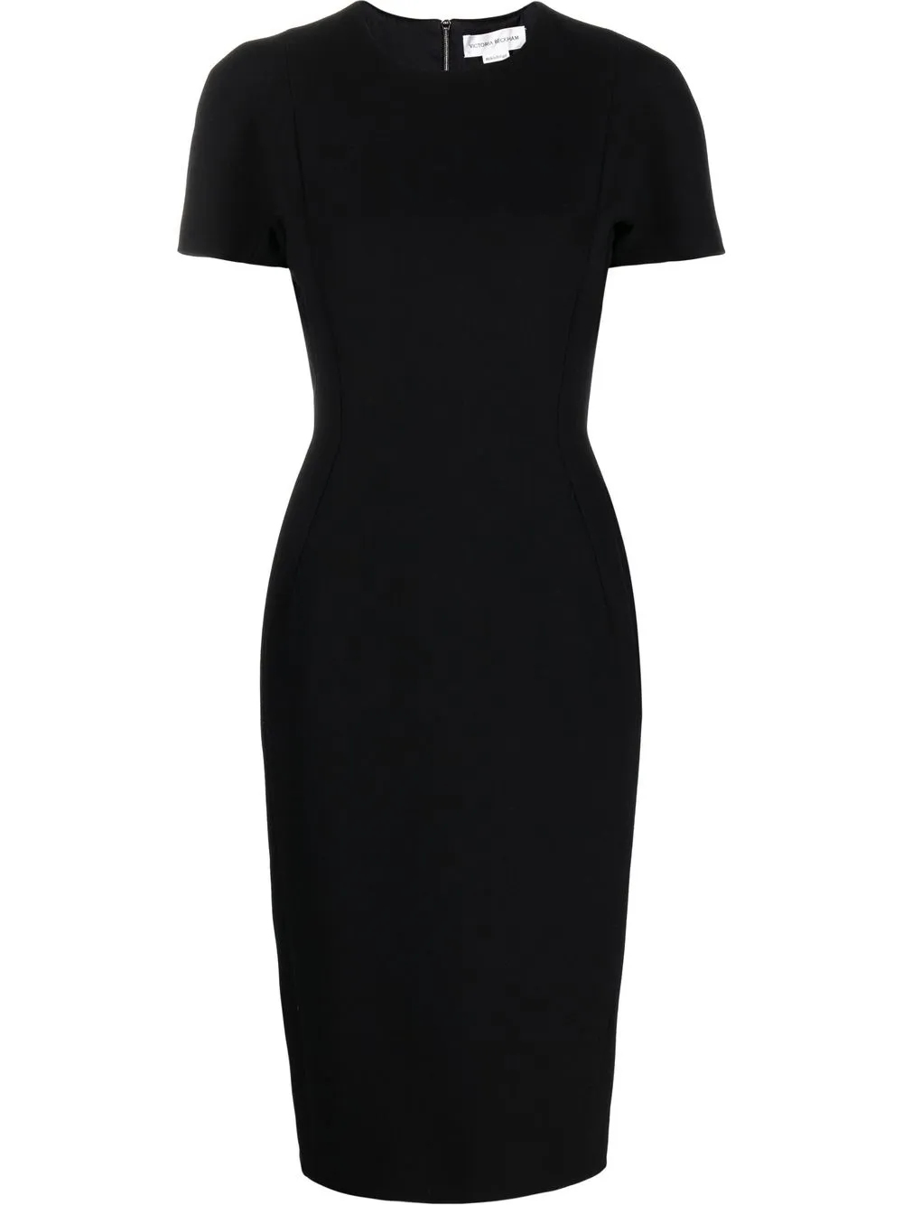 

Victoria Beckham belted-waist short-sleeved dress - Black