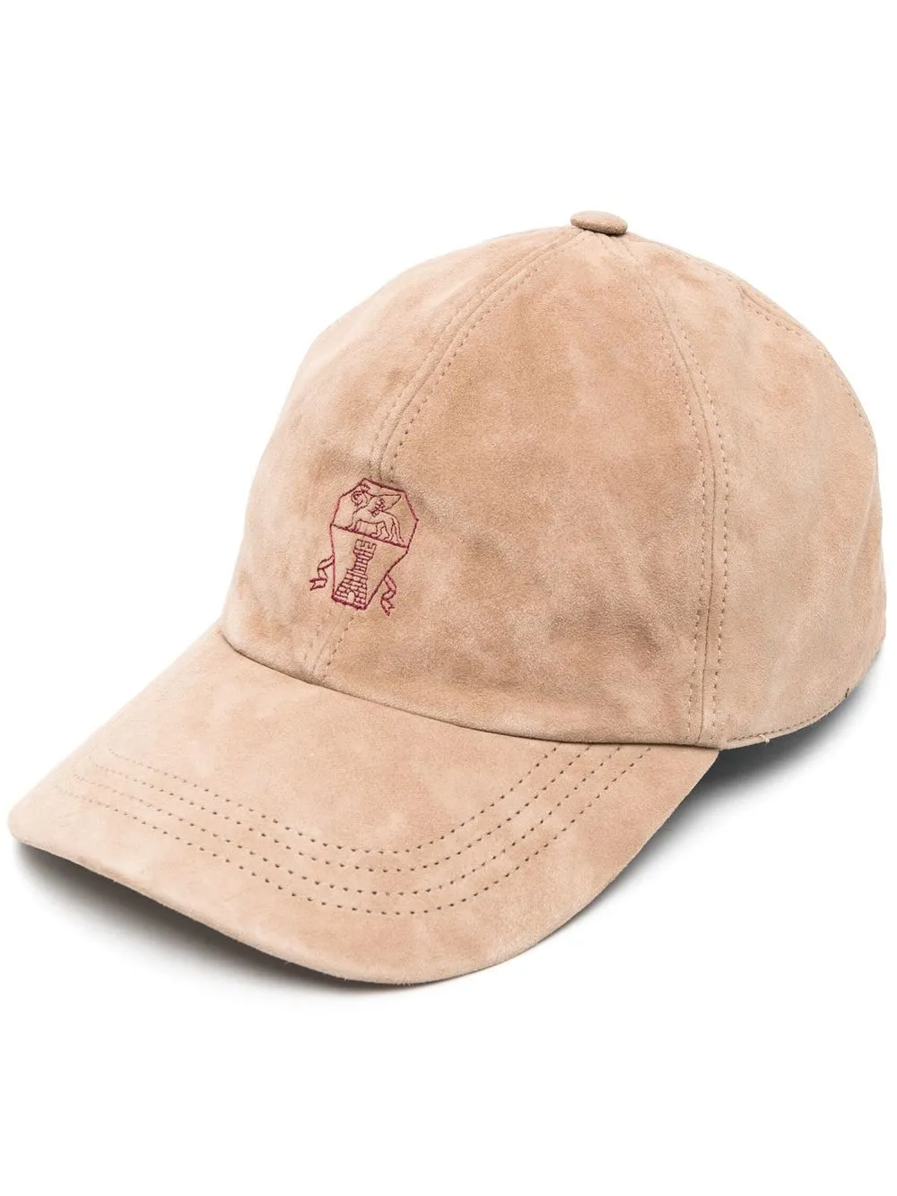 

Brunello Cucinelli logo-embroidered cap - Brown