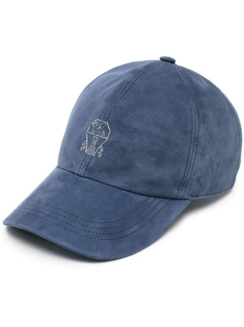 Brunello Cucinelli logo-embroidered cap Men