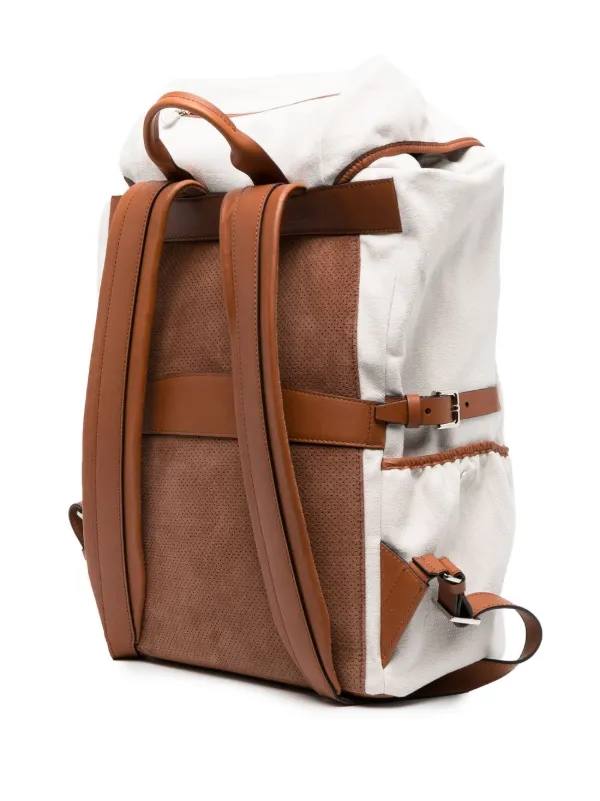 Brunello Cucinelli Buckled Leather Backpack - Farfetch