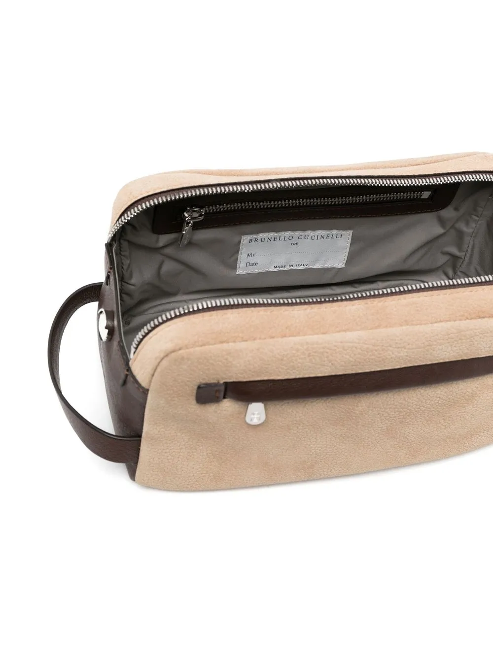 BRUNELLO CUCINELLI LEATHER WASH BAG