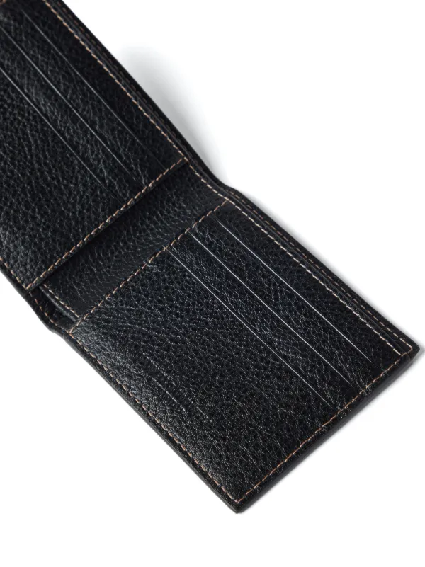 Brunello Cucinelli bi-fold Leather Wallet | Black | FARFETCH
