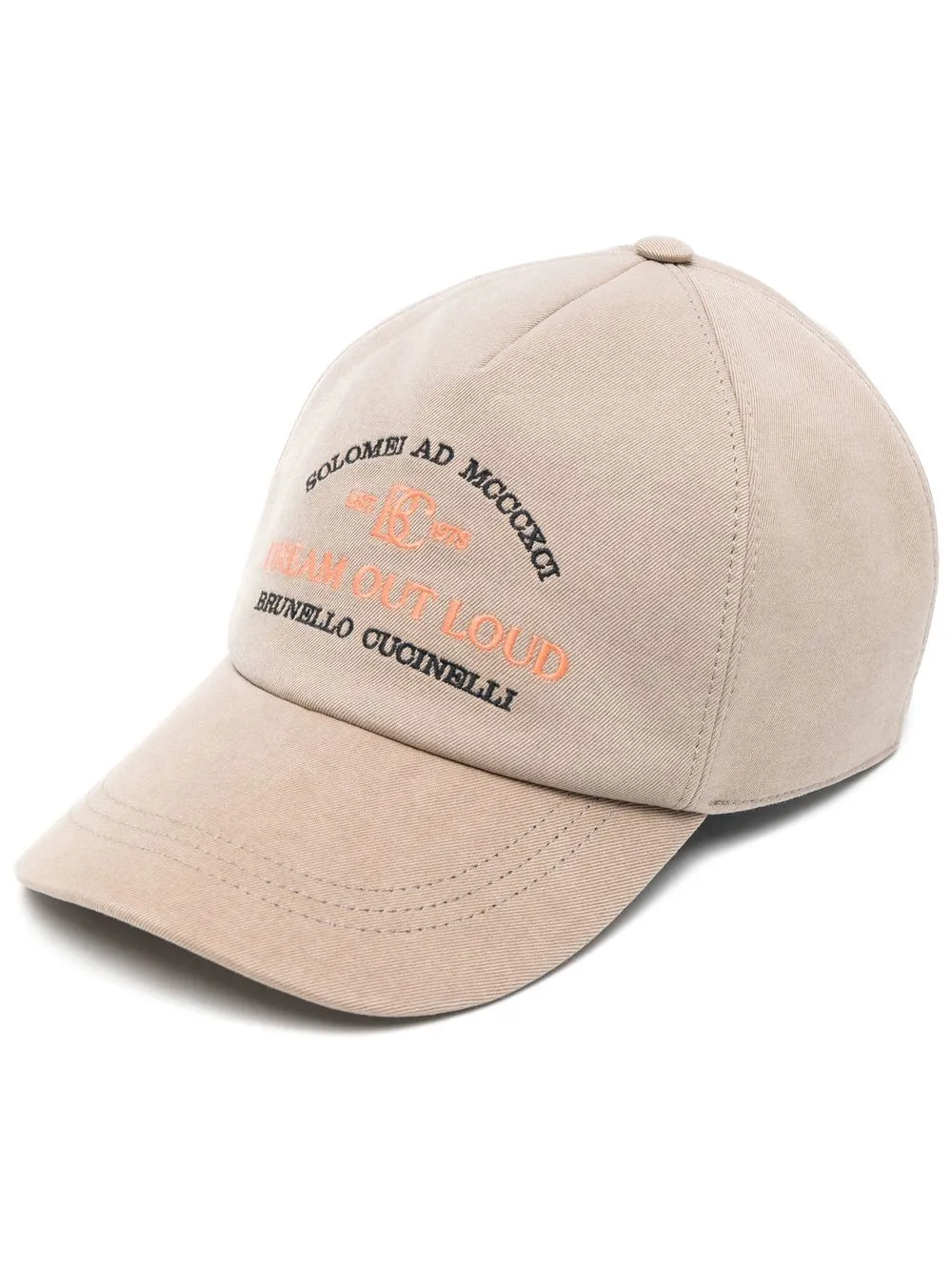 

Brunello Cucinelli gorra con logo bordado - Marrón
