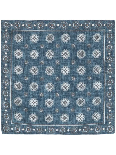 Brunello Cucinelli silk pocket square