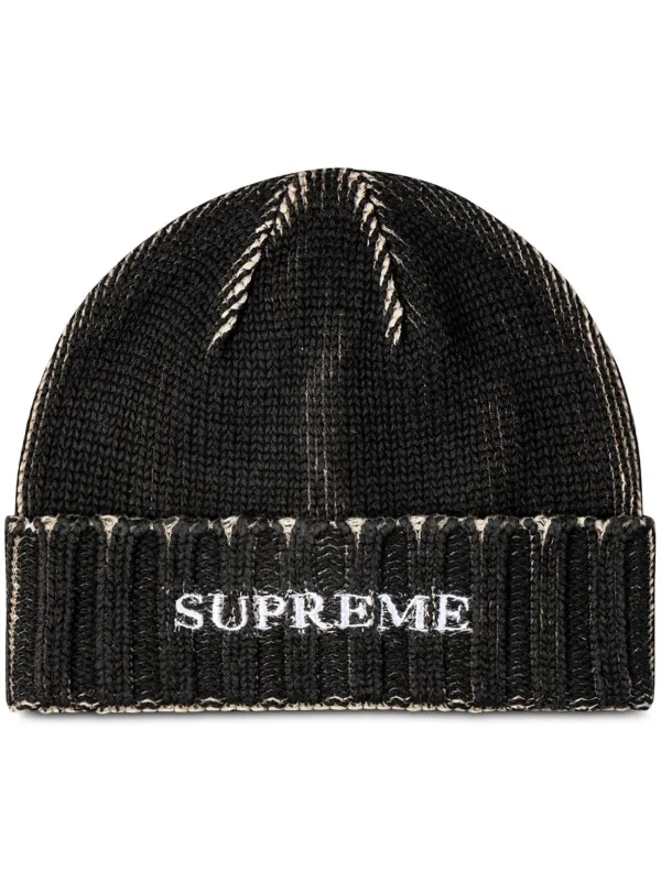 【美品】 Supreme Overdyed Beanie Black Supreme Overdyed Beanie (SS25) - $40