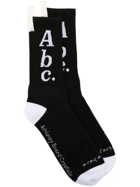 Advisory Board Crystals logo-print cotton-blend socks