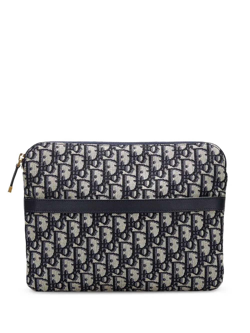 

Christian Dior pre-owned Trotter zipped travel pouch - Blue