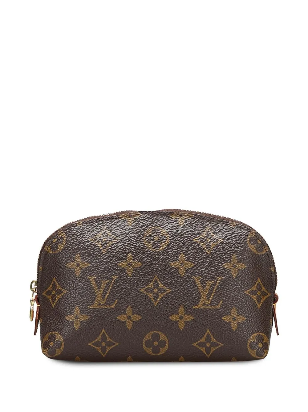 

Louis Vuitton 2002 pre-owned Monogram zipped PM cosmetic pouch - Brown