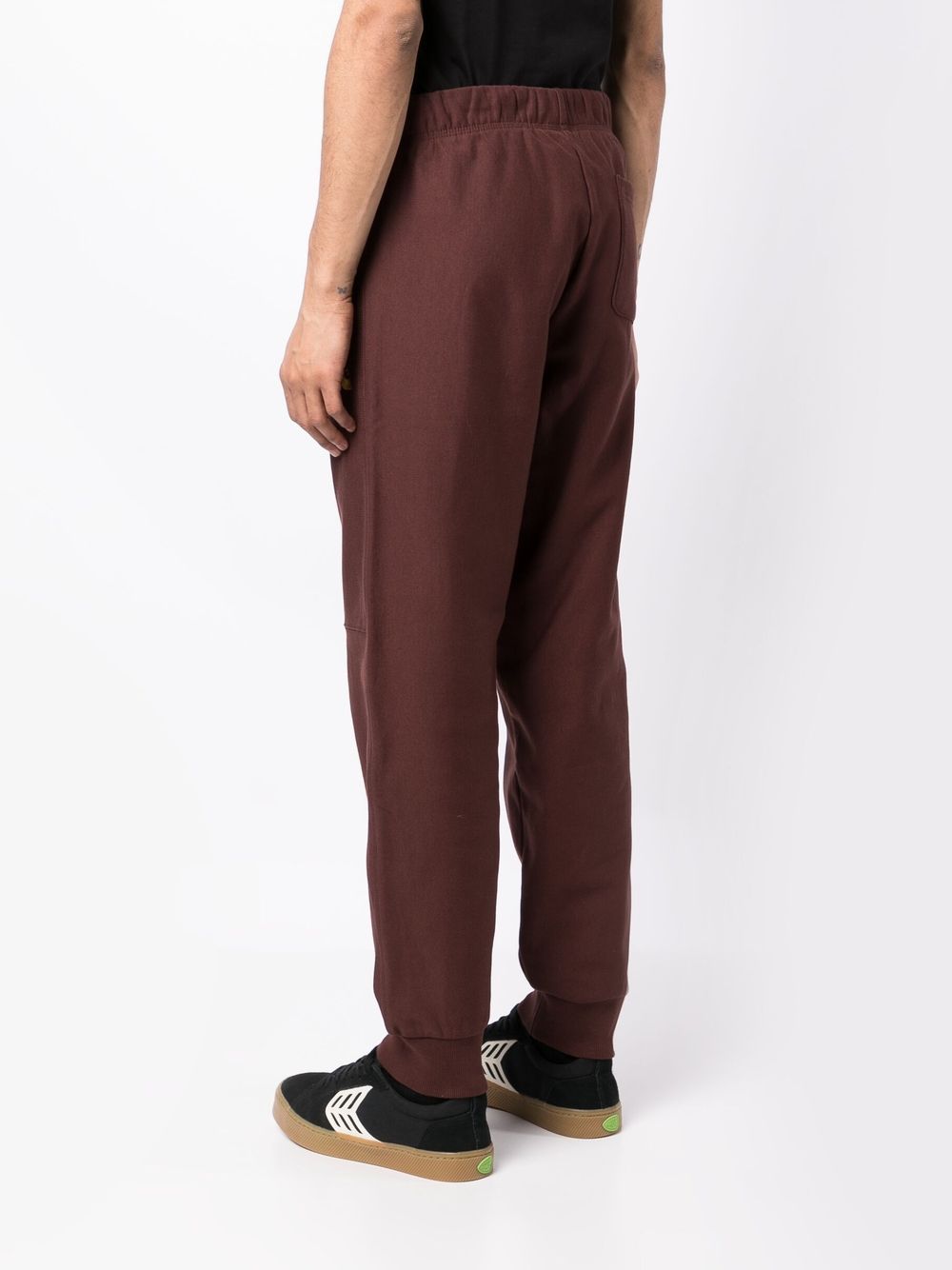 Shop Carhartt Embossed-logo Cotton Track Pants In Rot