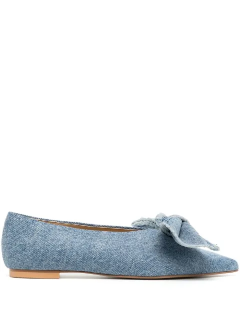 Kimhekim Monroe denim ballerina shoes 