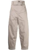 SONGZIO wide-leg tailored trousers - Brown