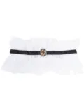 Dolce & Gabbana Pre-Owned 2010s lace ruffle collar - White