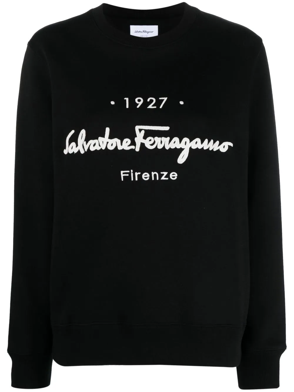 

Ferragamo sudadera con logo bordado - Negro