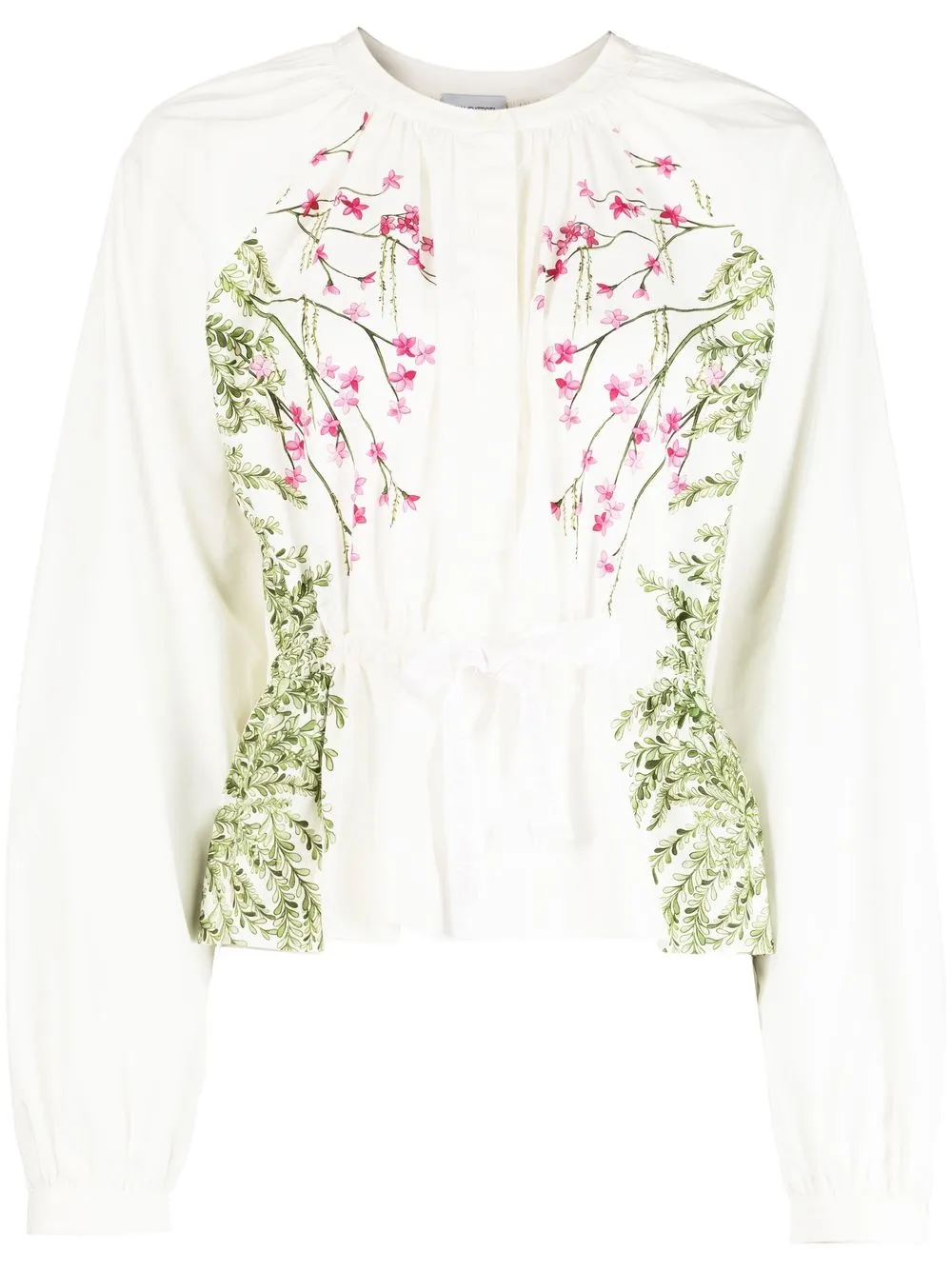

Giambattista Valli flower-print blouse - White