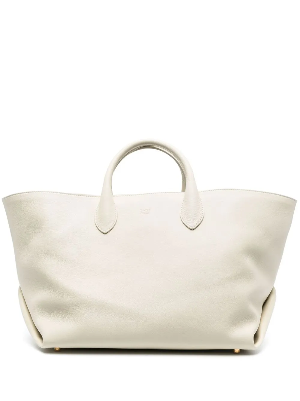 

KHAITE leather tote bag - Neutrals