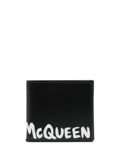 Alexander McQueen logo-print bi-fold wallet