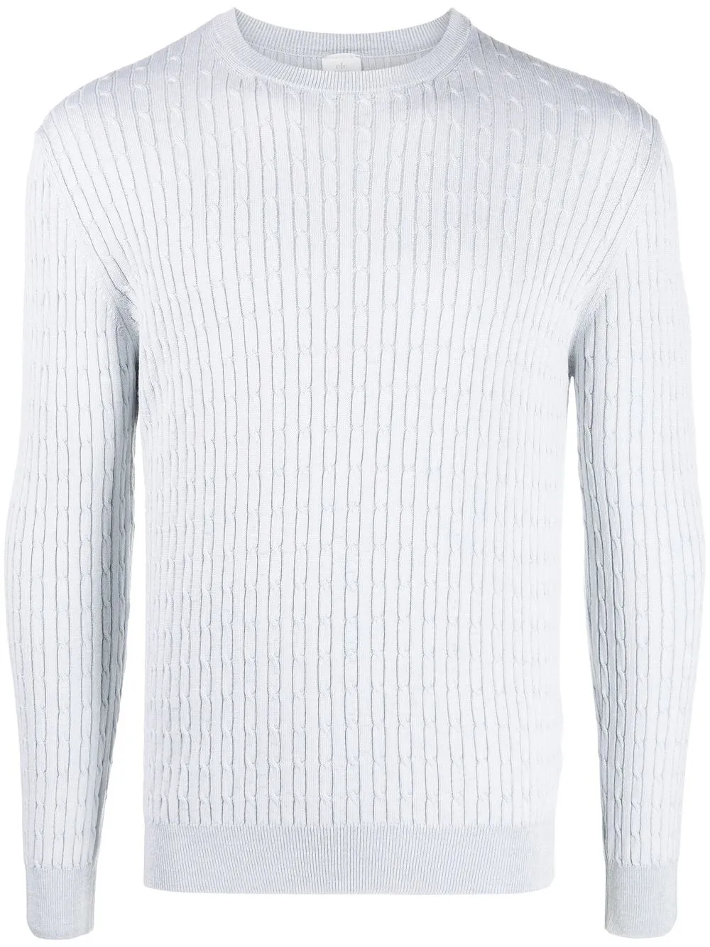 

Eleventy cable-knit wool-silk jumper - Blue