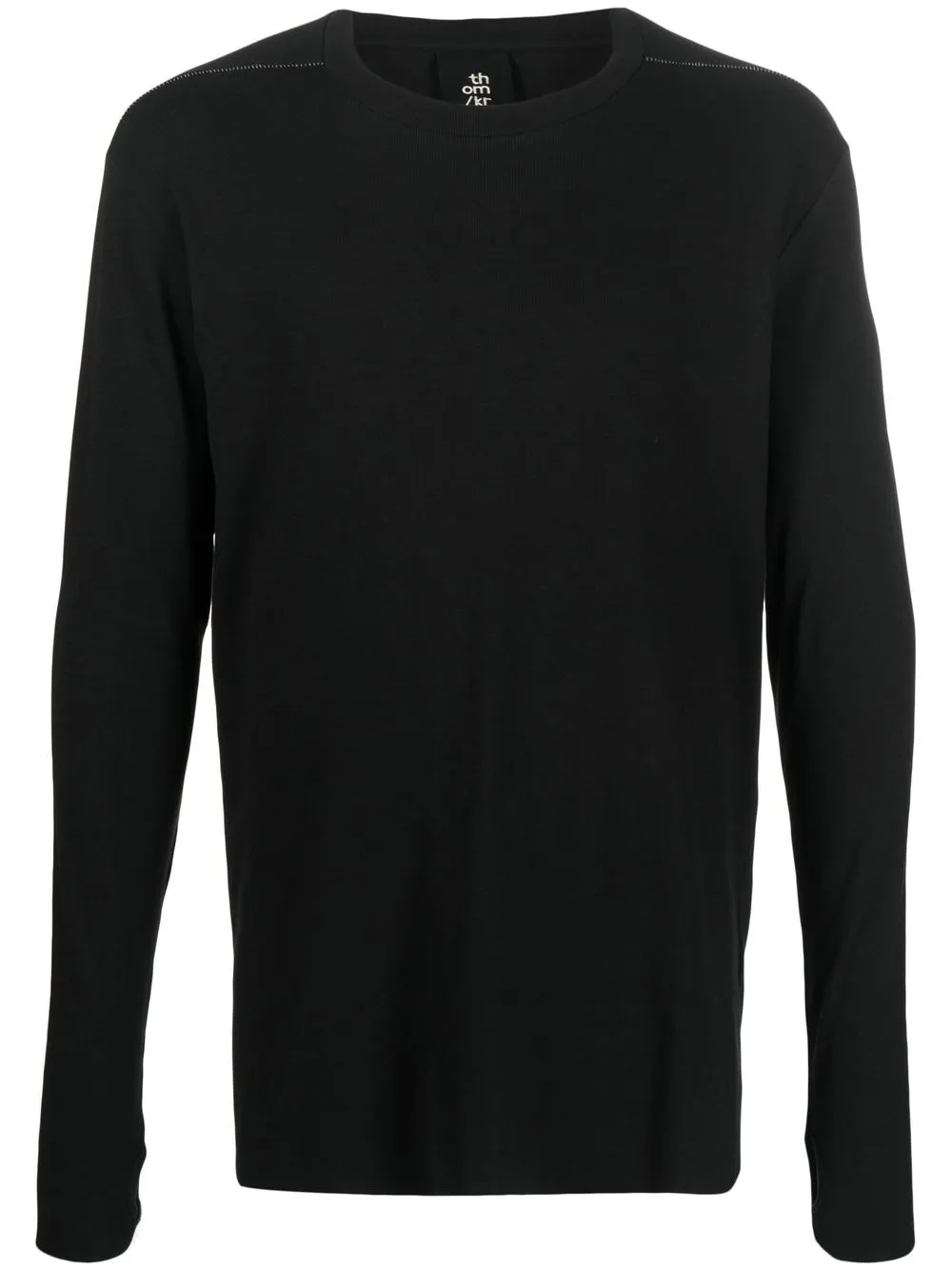 

Thom Krom crew neck trim-ribbed jumper - Black